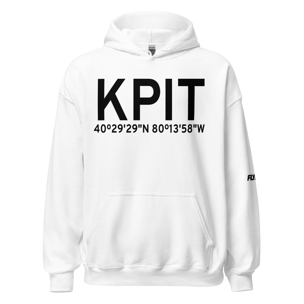 Pittsburgh International Airport (KPIT) ICAO Hoodie Sweatshirt 