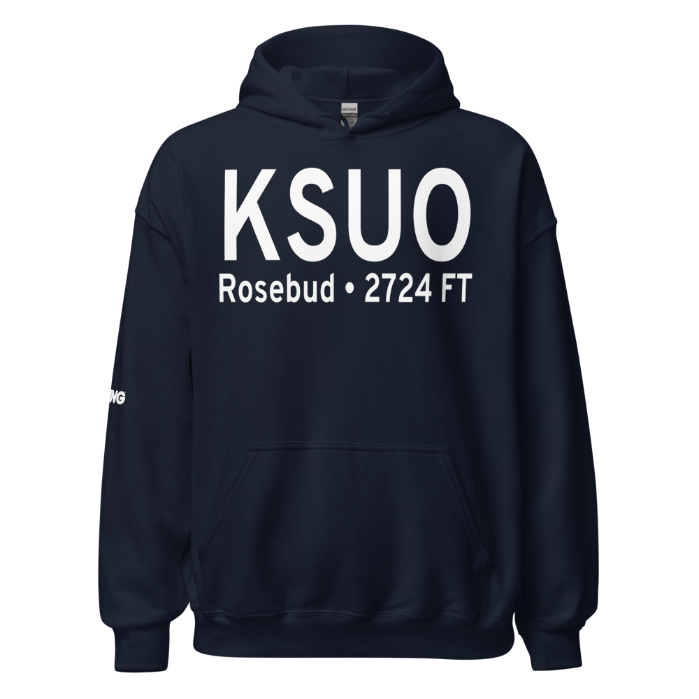 Rosebud Sioux Tribal Airport (KSUO) ICAO Hoodie Sweatshirt 