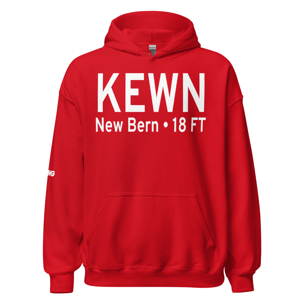 Coastal Carolina Regional Airport (KEWN) ICAO Hoodie Sweatshirt 