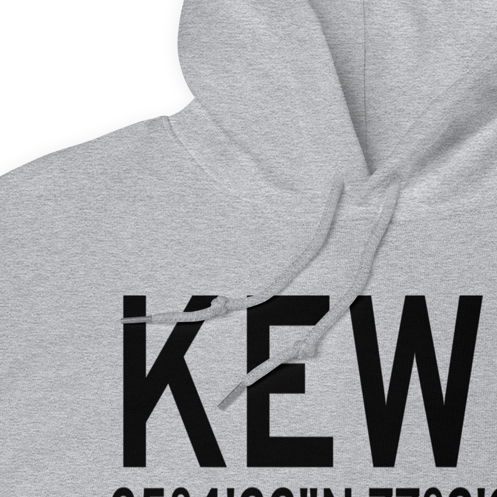 Coastal Carolina Regional Airport (KEWN) ICAO Hoodie Sweatshirt 