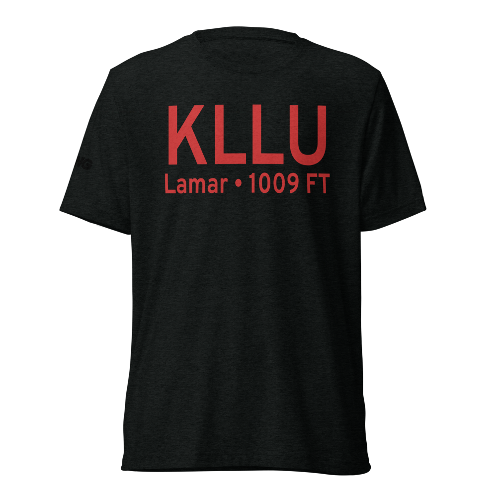 Lamar Municipal Airport (KLLU) ICAO Tri-blend T-Shirt 