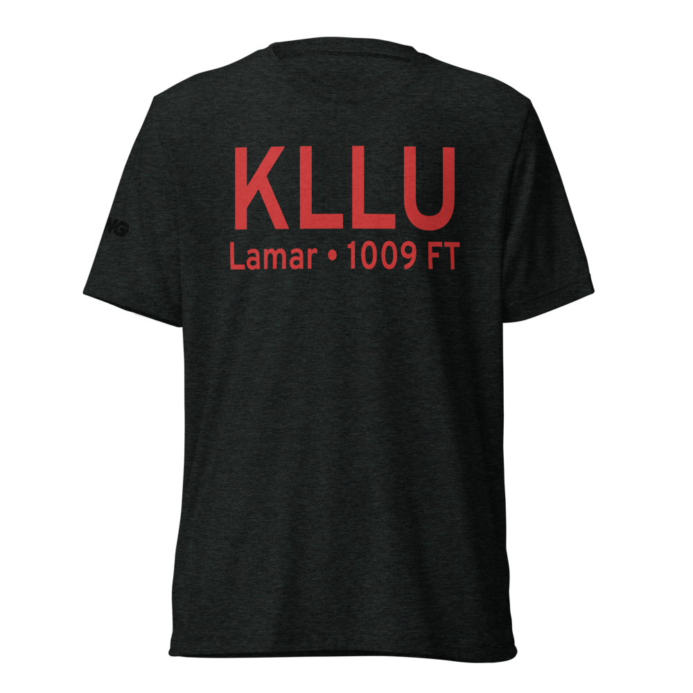Lamar Municipal Airport (KLLU) ICAO Tri-blend T-Shirt 