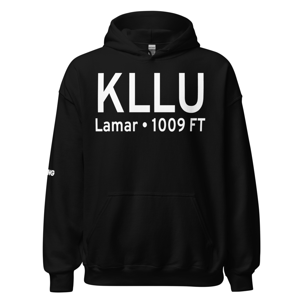 Lamar Municipal Airport (KLLU) ICAO Hoodie Sweatshirt 