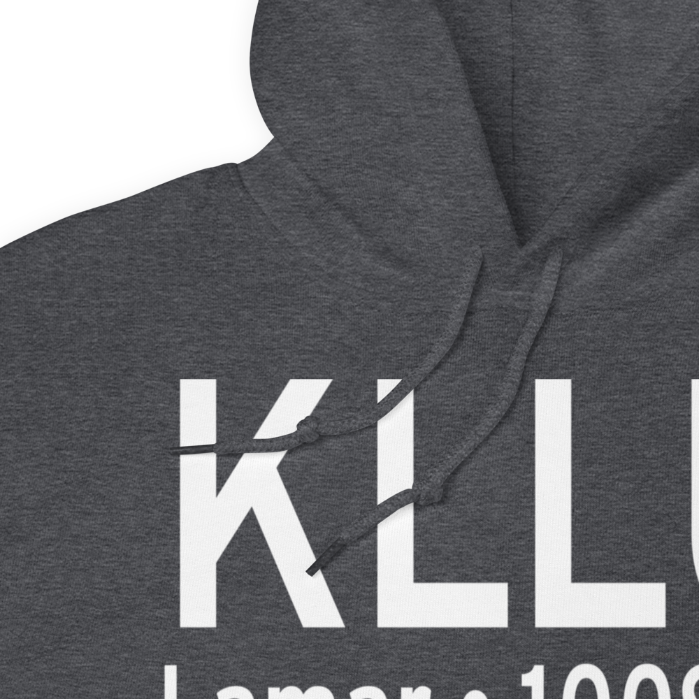 Lamar Municipal Airport (KLLU) ICAO Hoodie Sweatshirt 