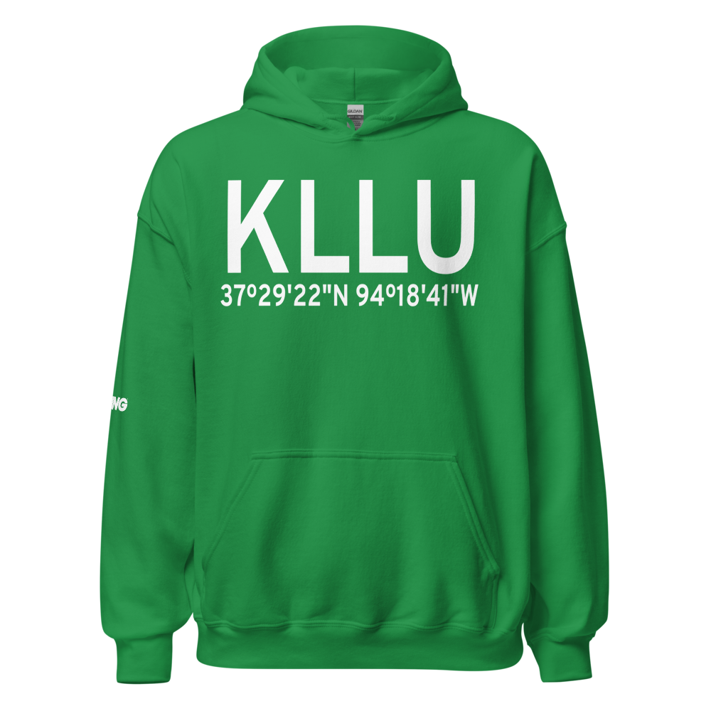 Lamar Municipal Airport (KLLU) ICAO Hoodie Sweatshirt 