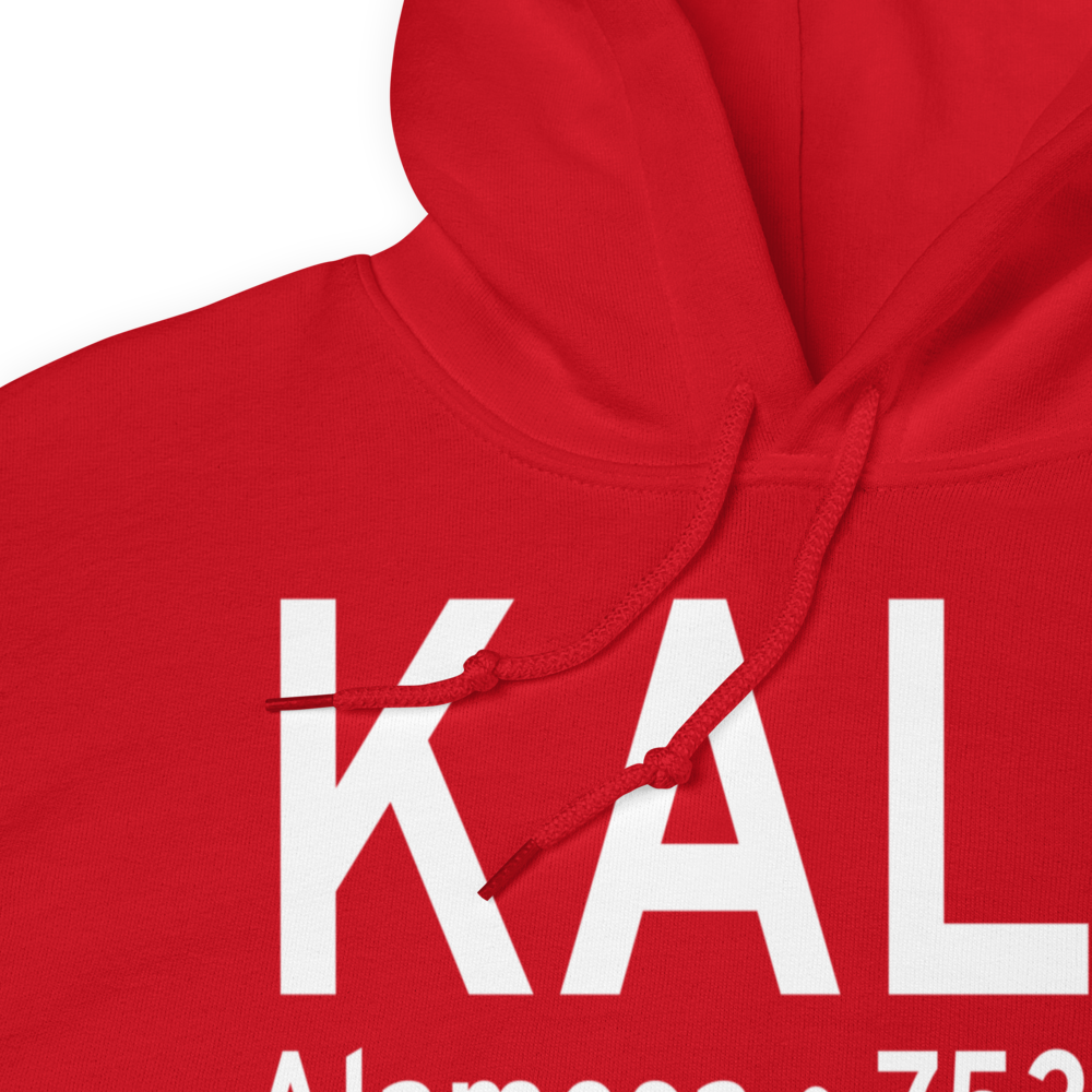 San Luis Valley Regional Bergman Field (KALS) ICAO Hoodie Sweatshirt 