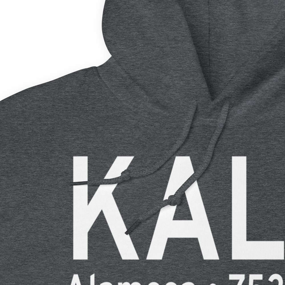 San Luis Valley Regional Bergman Field (KALS) ICAO Hoodie Sweatshirt 