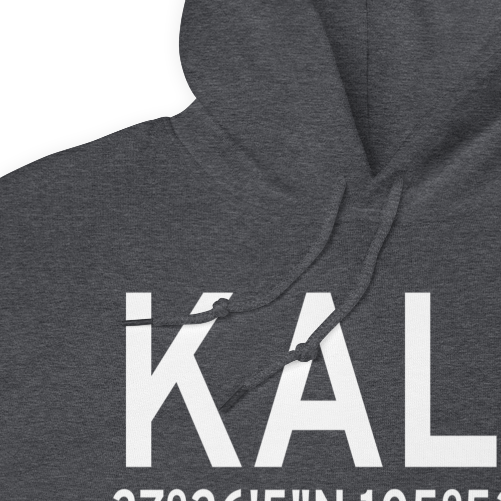 San Luis Valley Regional Bergman Field (KALS) ICAO Hoodie Sweatshirt 