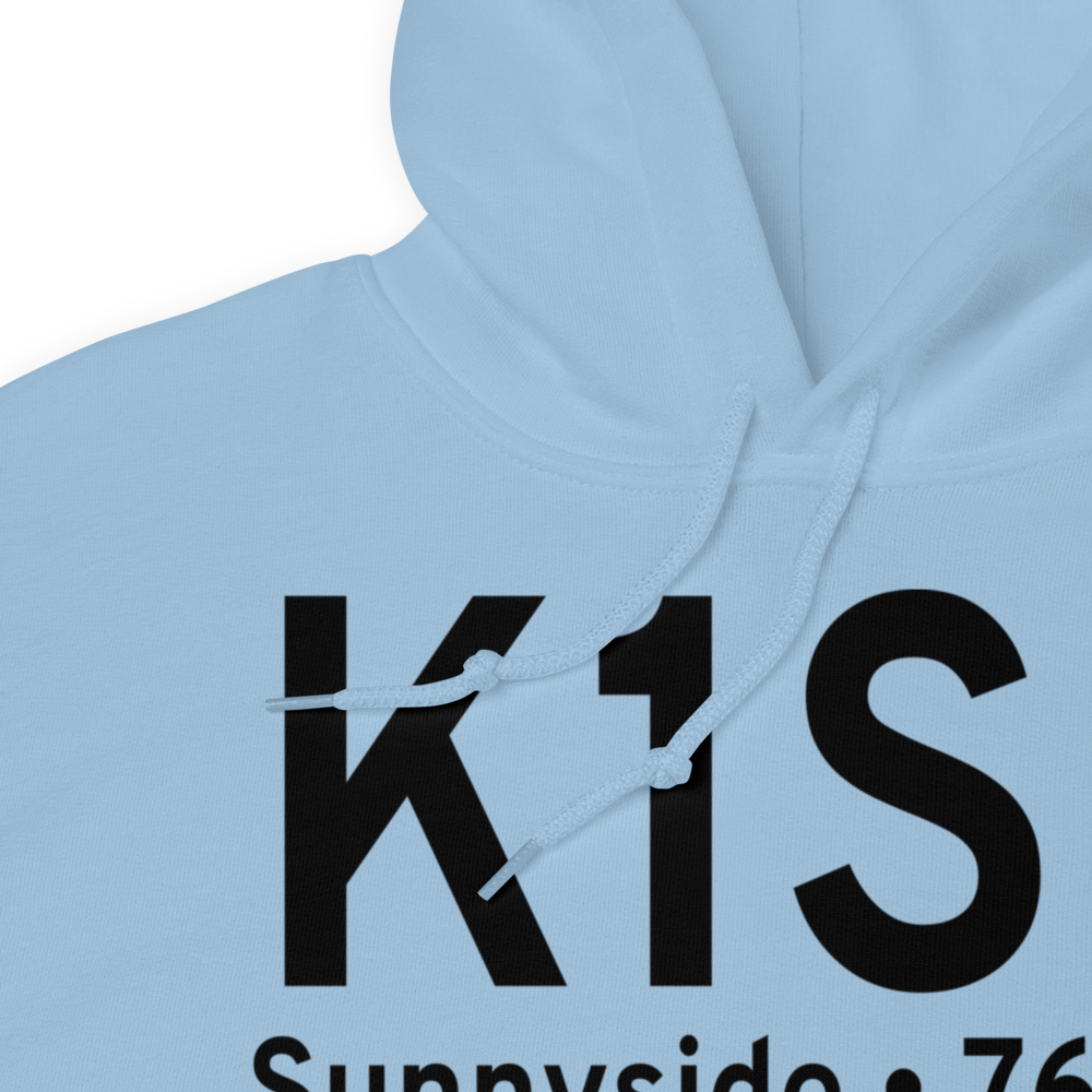 Sunnyside Municipal Airport (K1S5) ICAO Hoodie Sweatshirt 