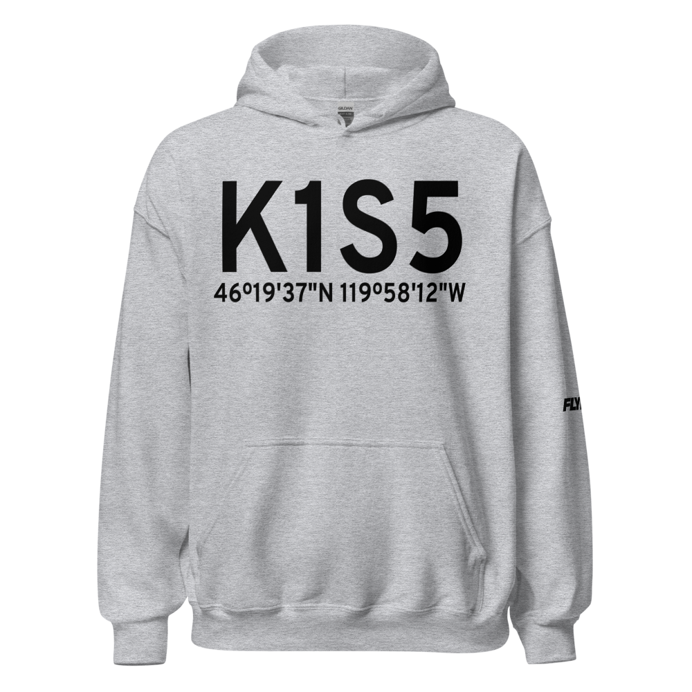 Sunnyside Municipal Airport (K1S5) ICAO Hoodie Sweatshirt 