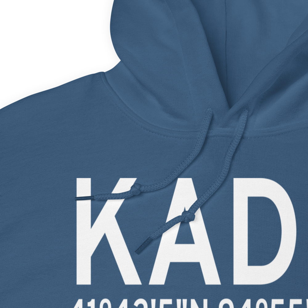 Audubon County Airport (KADU) ICAO Hoodie Sweatshirt 