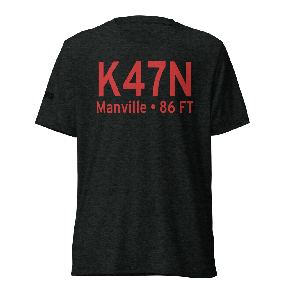 Central Jersey Regional Airport (K47N) ICAO Tri-blend T-Shirt 