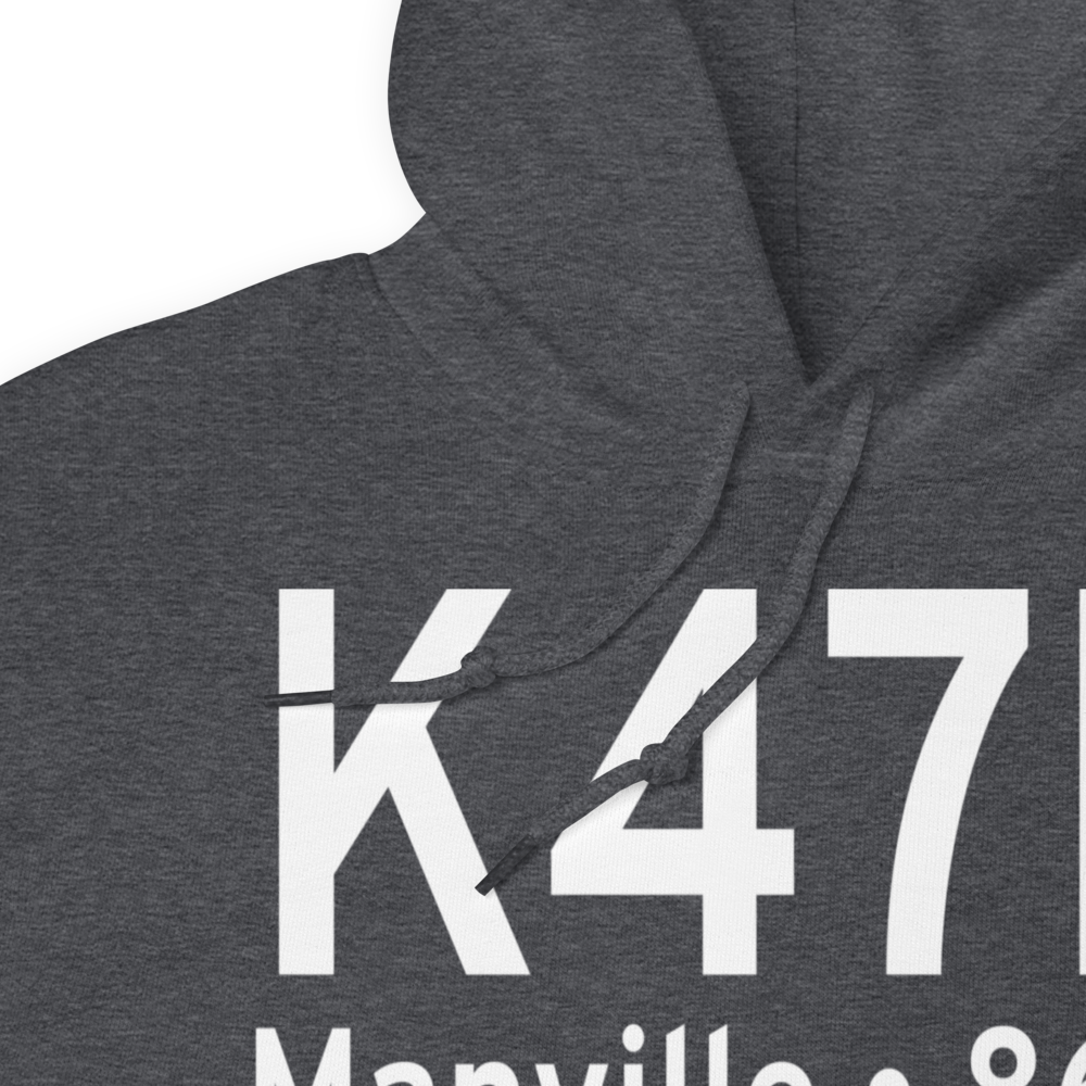 Central Jersey Regional Airport (K47N) ICAO Hoodie Sweatshirt 