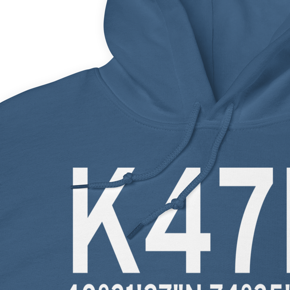 Central Jersey Regional Airport (K47N) ICAO Hoodie Sweatshirt 