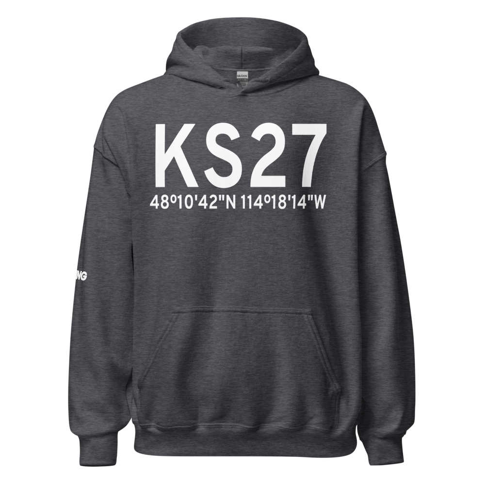 Kalispell City Airport (KS27) ICAO Hoodie Sweatshirt 