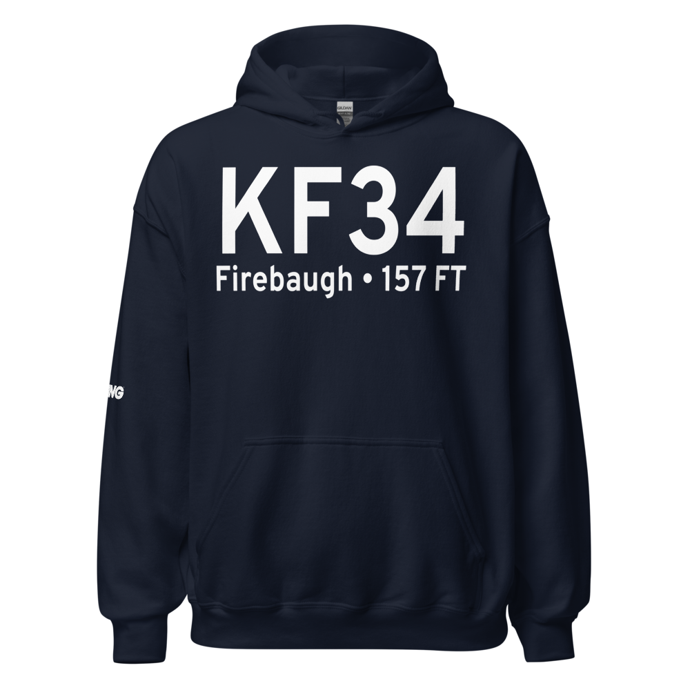 Firebaugh Airport (KF34) ICAO Hoodie Sweatshirt 