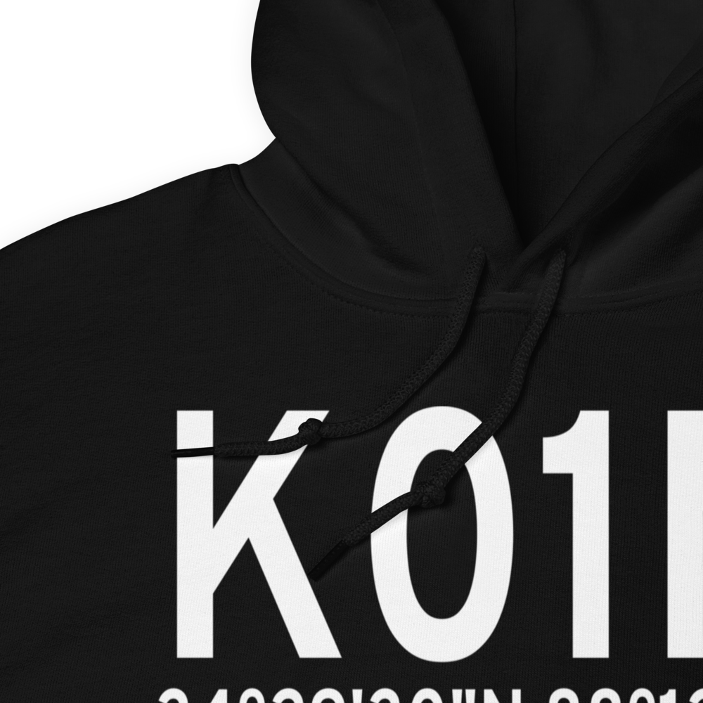 Tishomingo County Airport (K01M) ICAO Hoodie Sweatshirt 