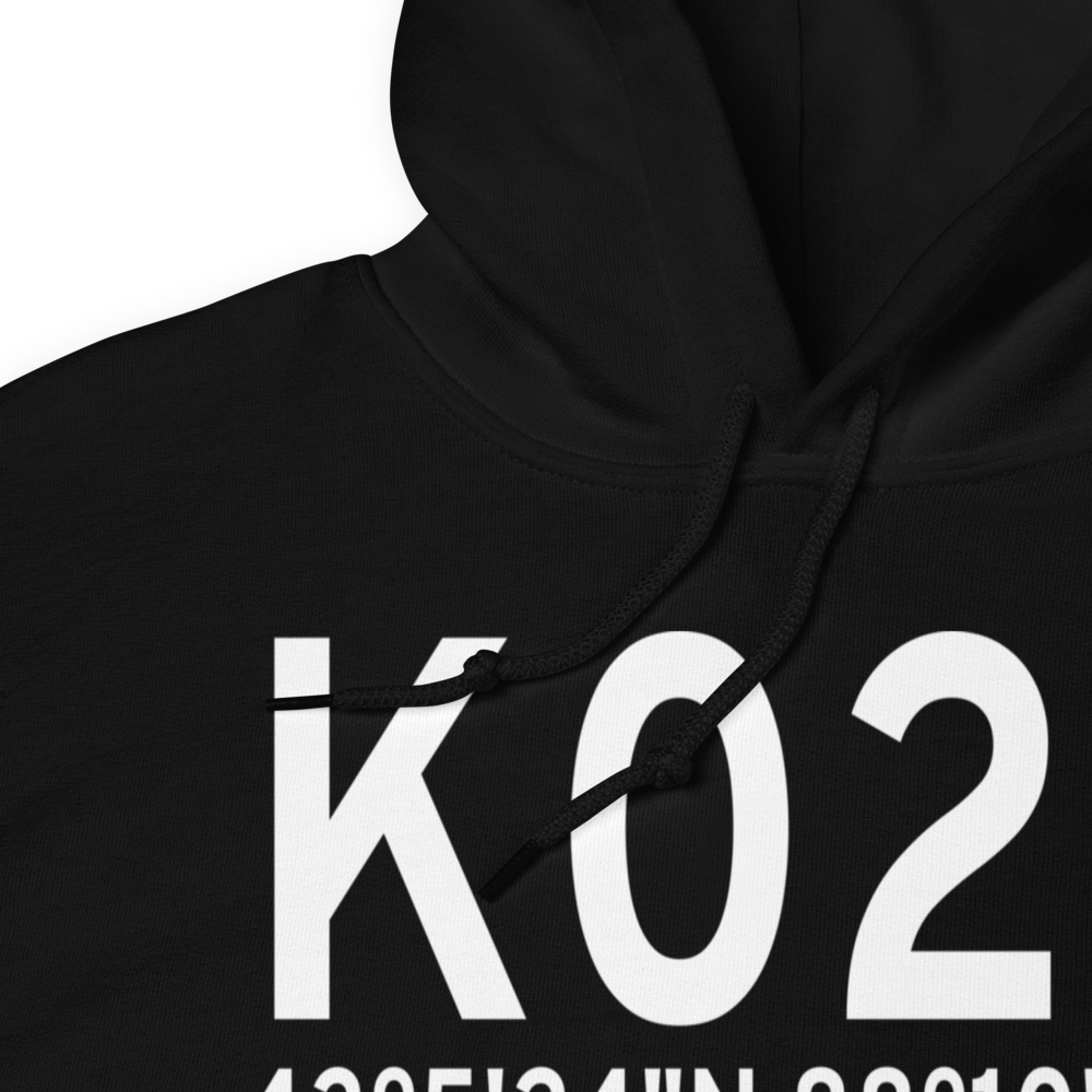 Capitol Airport (K02C) ICAO Hoodie Sweatshirt 