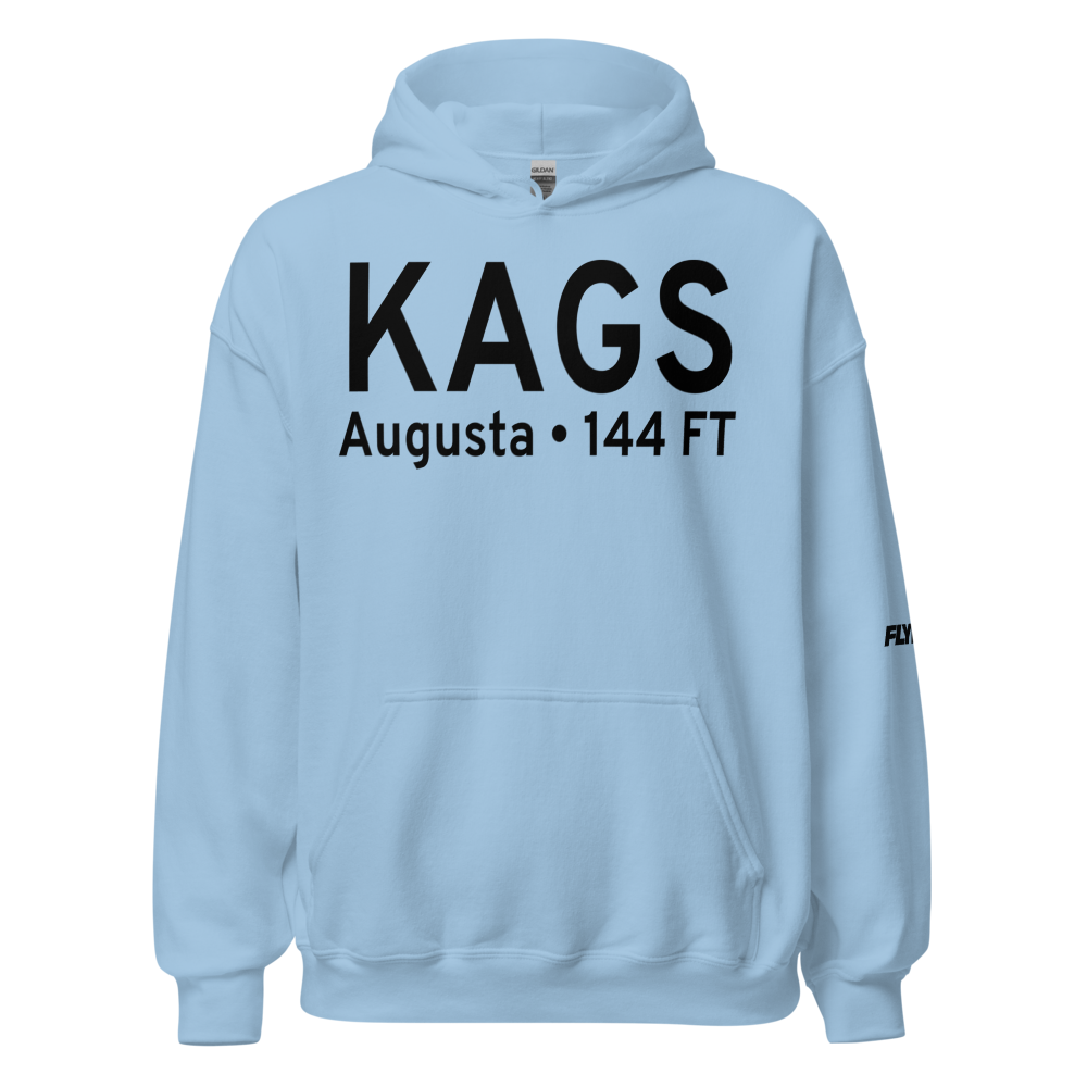 Augusta Regional At Bush Field (KAGS) ICAO Hoodie Sweatshirt 