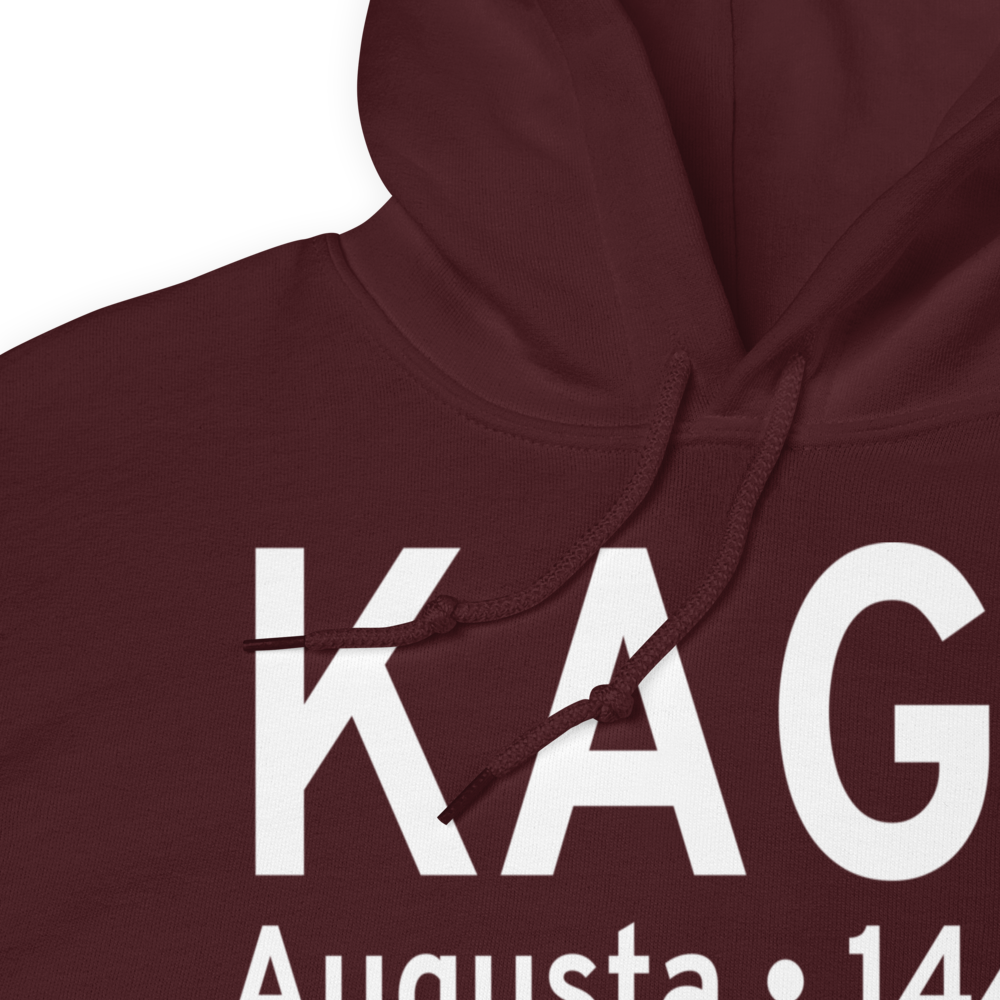 Augusta Regional At Bush Field (KAGS) ICAO Hoodie Sweatshirt 
