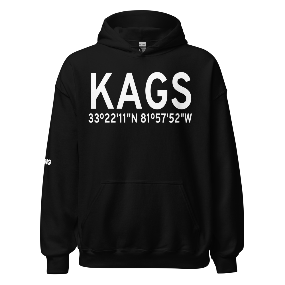 Augusta Regional At Bush Field (KAGS) ICAO Hoodie Sweatshirt 