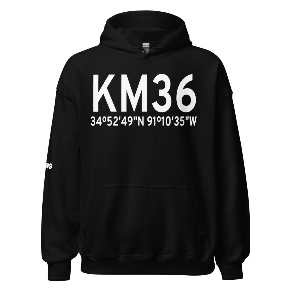 Frank Federer Memorial Airport (KM36) ICAO Hoodie Sweatshirt 