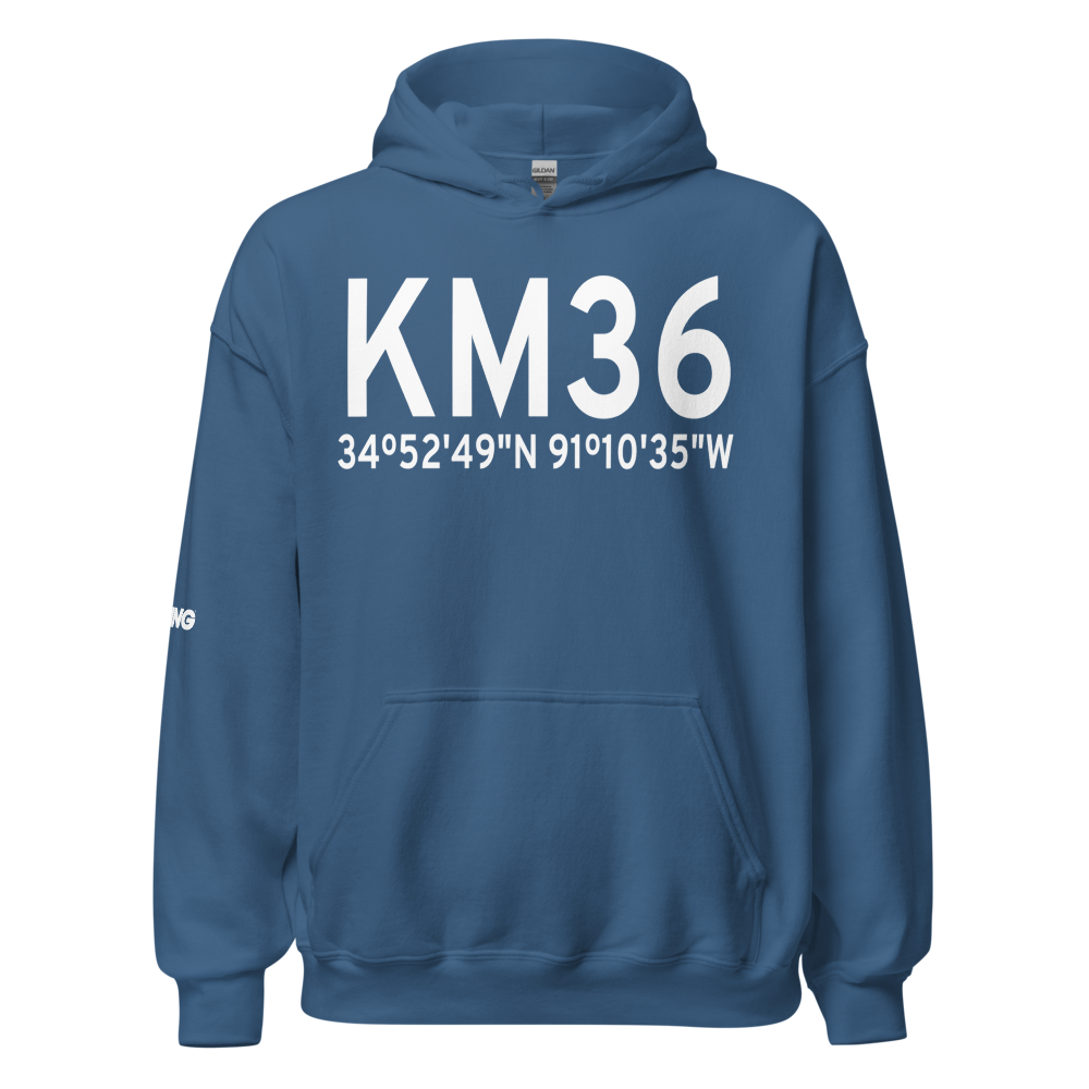 Frank Federer Memorial Airport (KM36) ICAO Hoodie Sweatshirt 