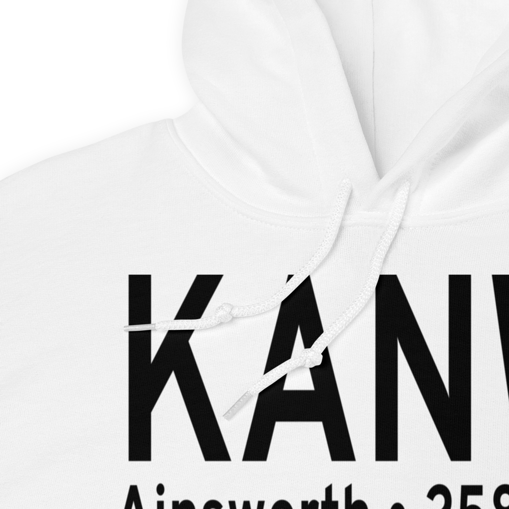 Ainsworth Regional Airport (KANW) ICAO Hoodie Sweatshirt 