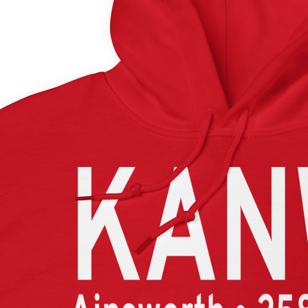 Ainsworth Regional Airport (KANW) ICAO Hoodie Sweatshirt 