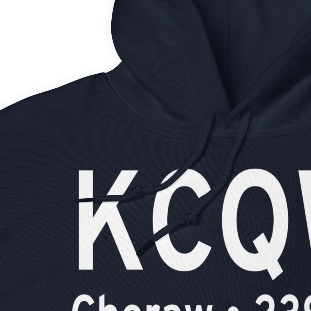 Cheraw Municipal Airport/Lynch Bellinger Field (KCQW) ICAO Hoodie Sweatshirt 