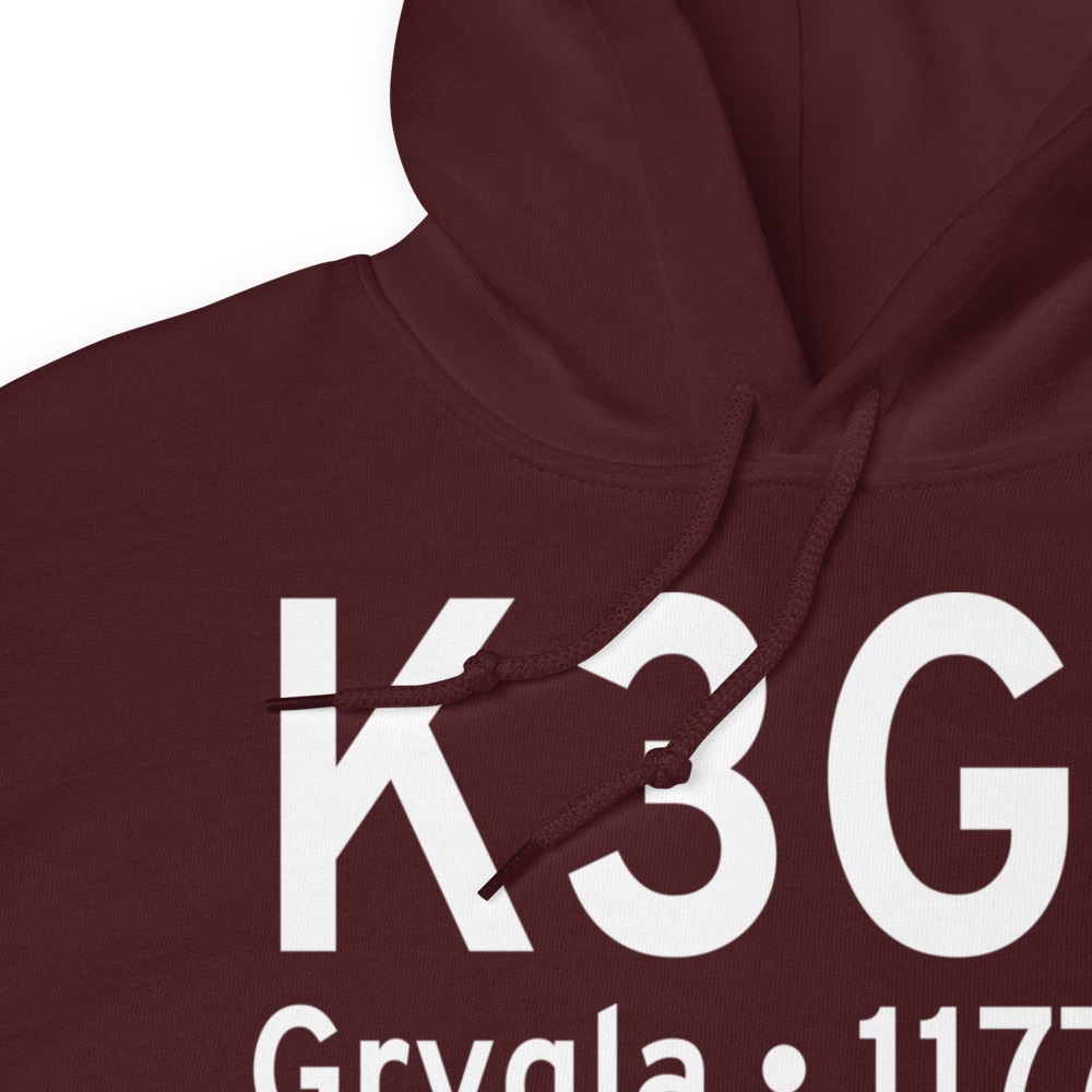 Grygla Municipal Mel Wilkens Field (K3G2) ICAO Hoodie Sweatshirt 