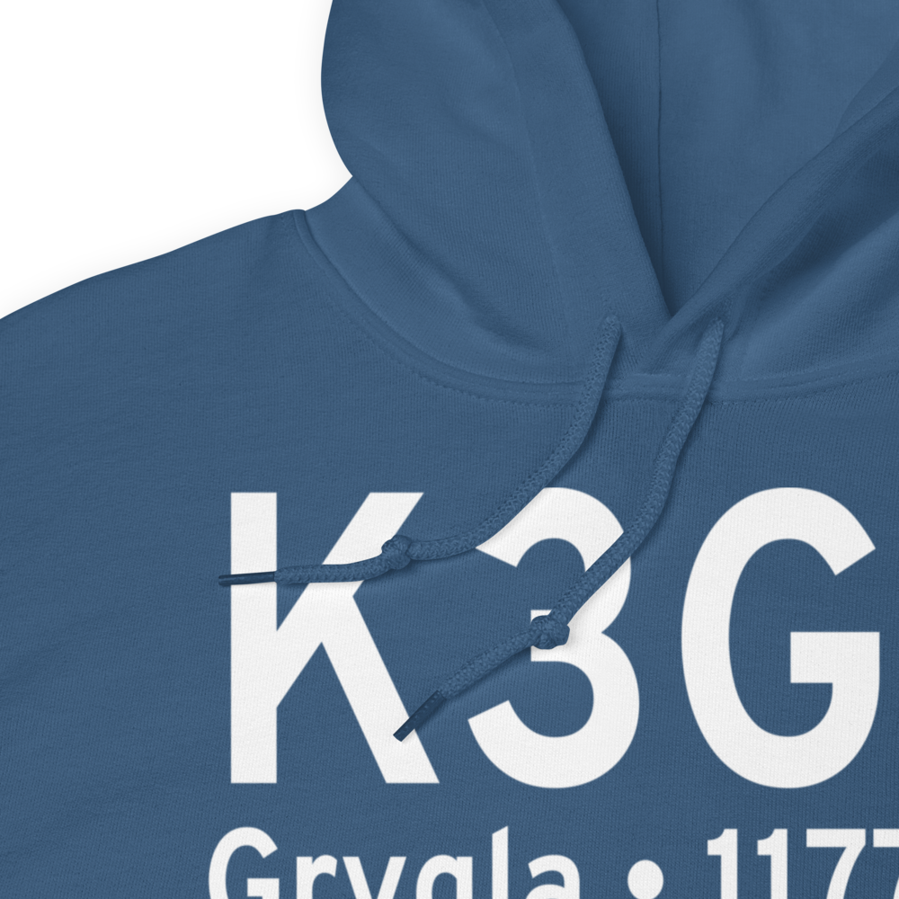 Grygla Municipal Mel Wilkens Field (K3G2) ICAO Hoodie Sweatshirt 