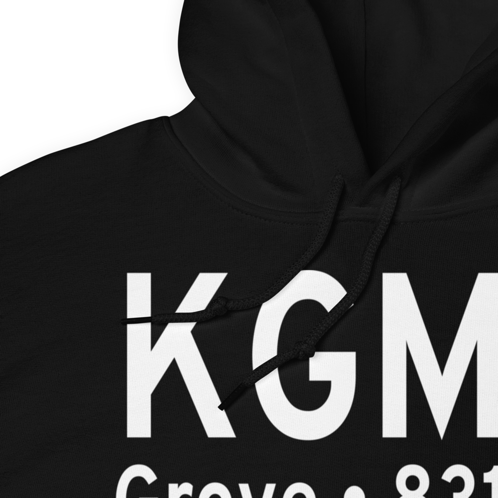 Grove Municipal Airport (KGMJ) ICAO Hoodie Sweatshirt 