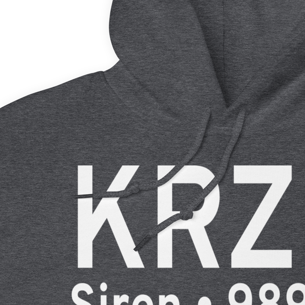 Burnett County Airport (KRZN) ICAO Hoodie Sweatshirt 