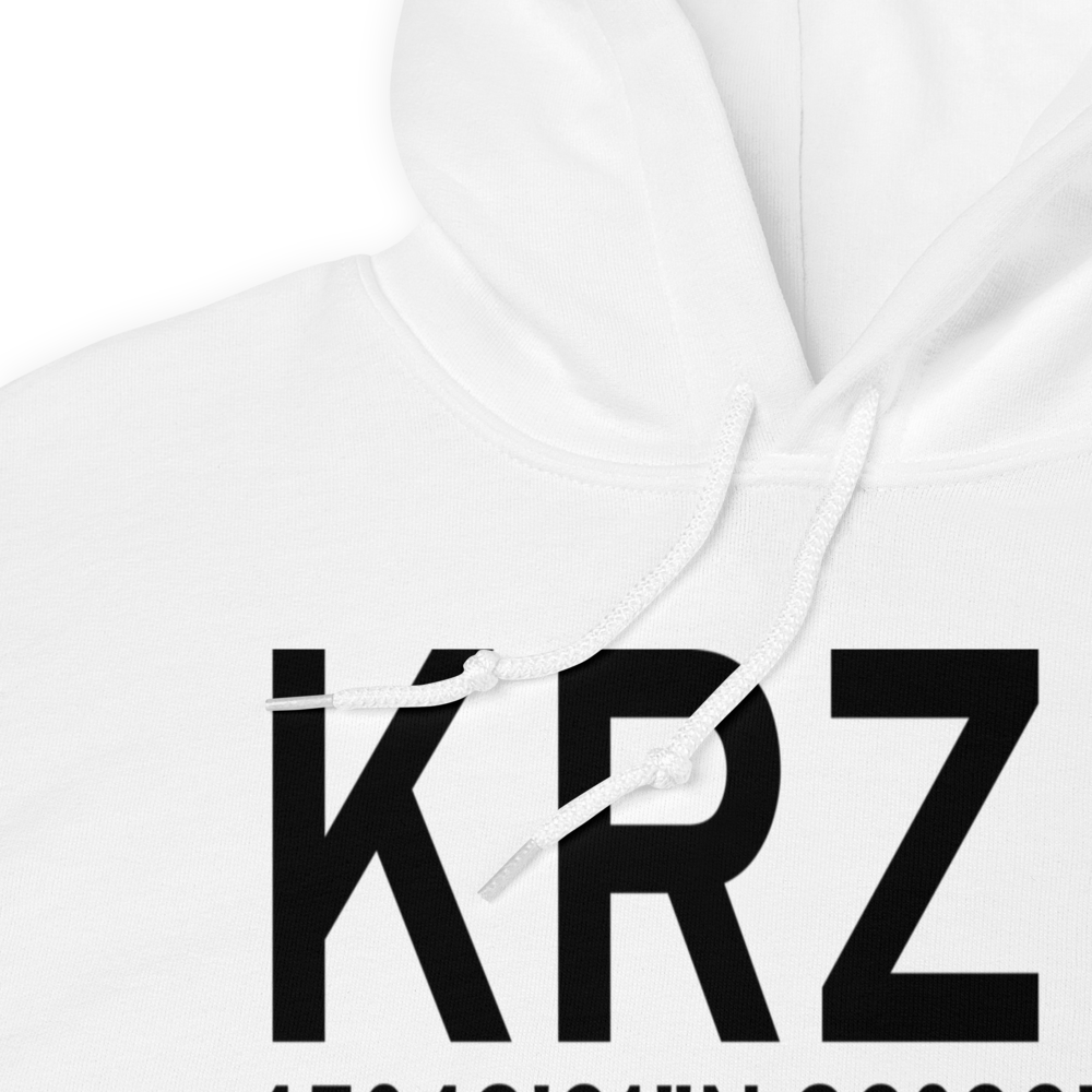 Burnett County Airport (KRZN) ICAO Hoodie Sweatshirt 
