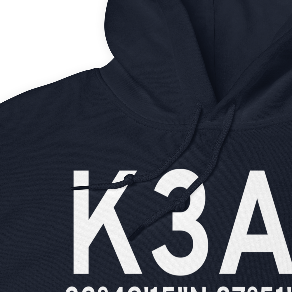 Eutaw Municipal Airport (K3A7) ICAO Hoodie Sweatshirt 