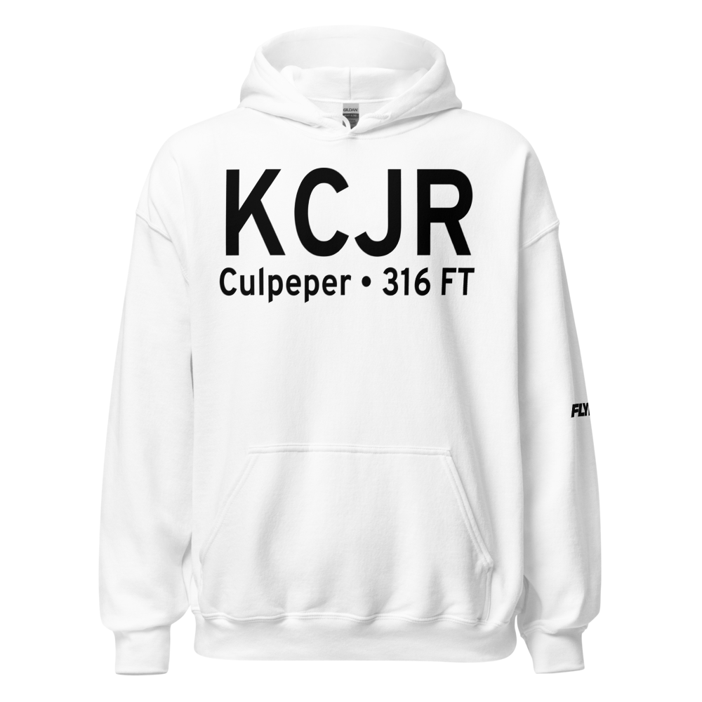 Culpeper Regional Airport (KCJR) ICAO Hoodie Sweatshirt 