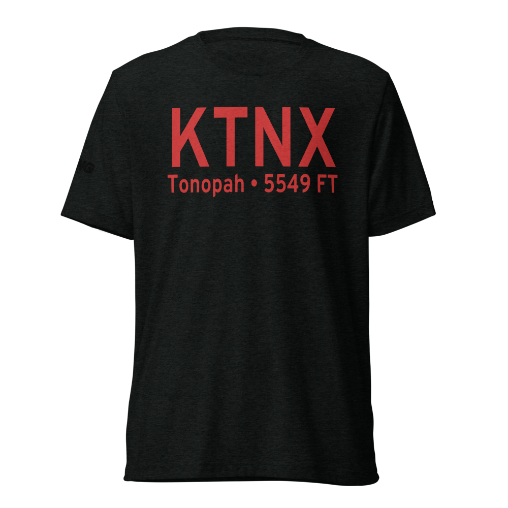 Tonopah Test Range Airport (KTNX) ICAO Tri-blend T-Shirt 