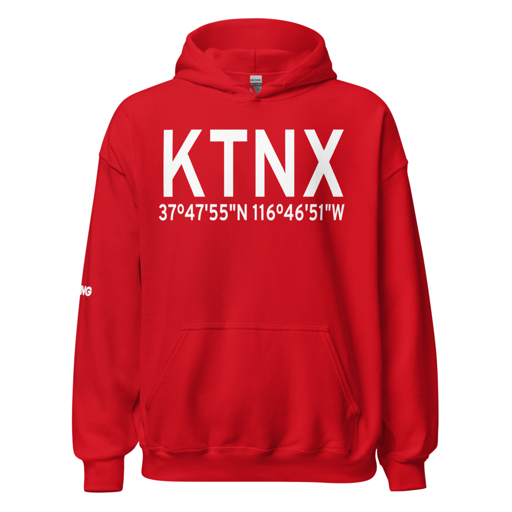 Tonopah Test Range Airport (KTNX) ICAO Hoodie Sweatshirt 