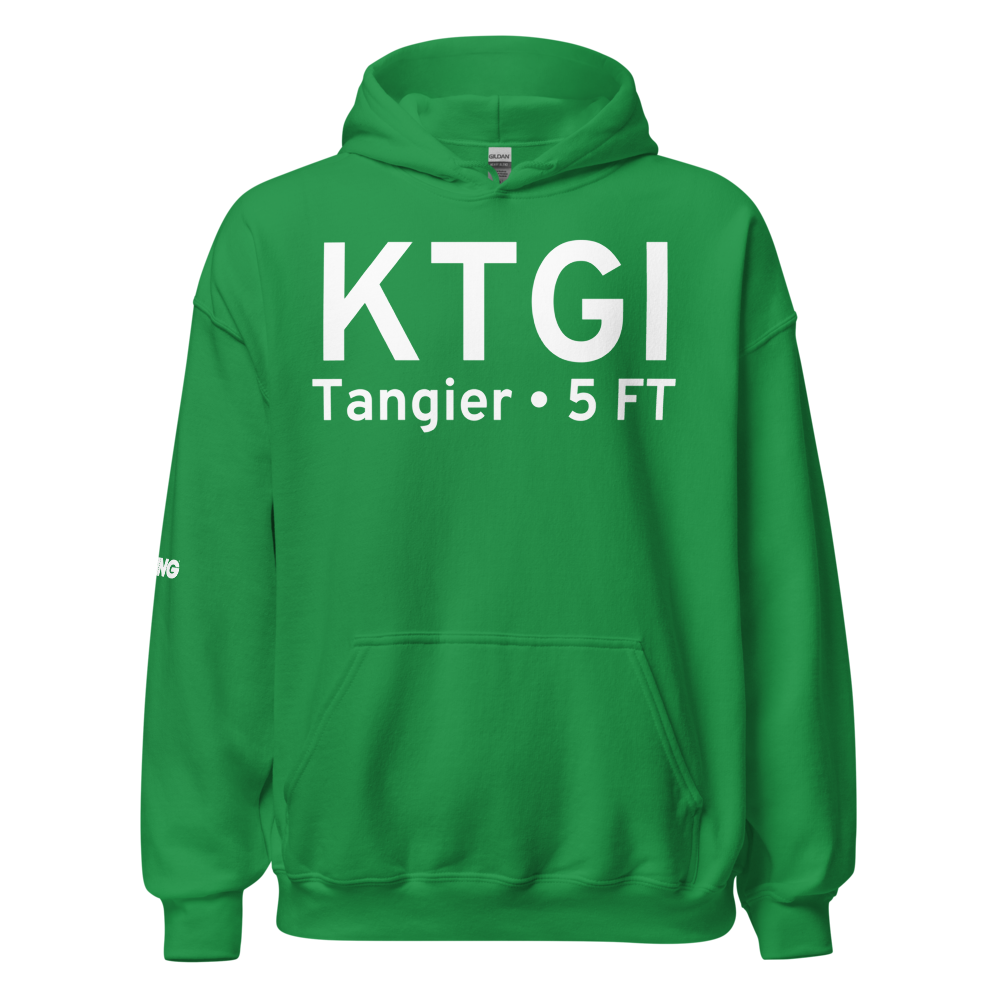Tangier Island Airport (KTGI) ICAO Hoodie Sweatshirt 