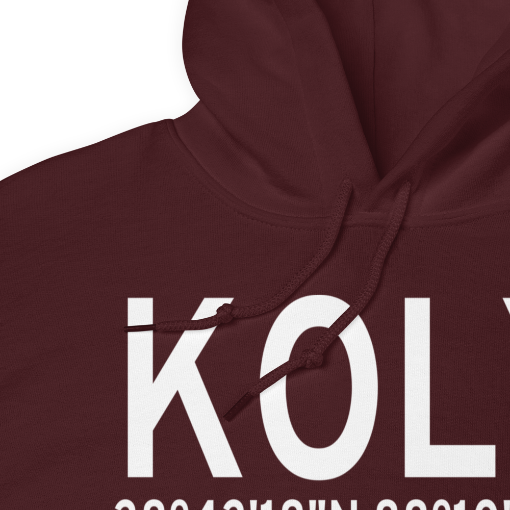 Olney Noble Airport (KOLY) ICAO Hoodie Sweatshirt 