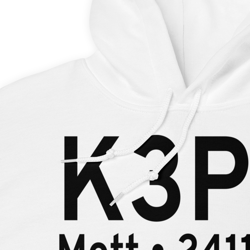 Mott Municipal Airport (K3P3) ICAO Hoodie Sweatshirt 