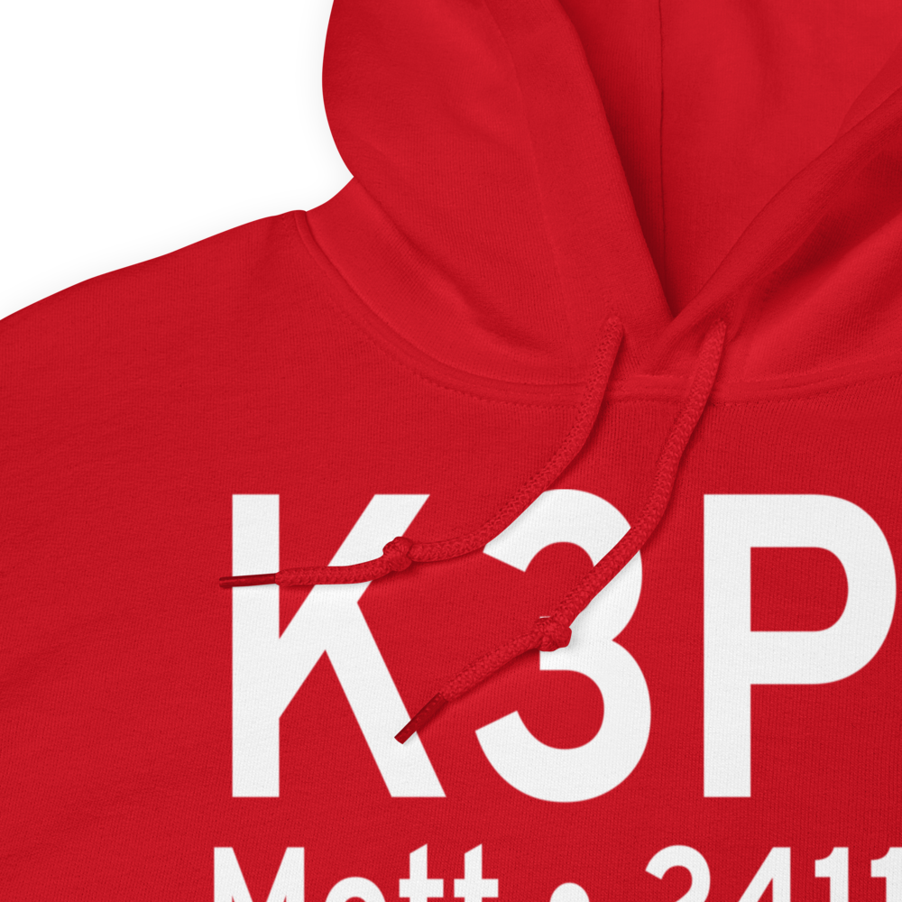 Mott Municipal Airport (K3P3) ICAO Hoodie Sweatshirt 