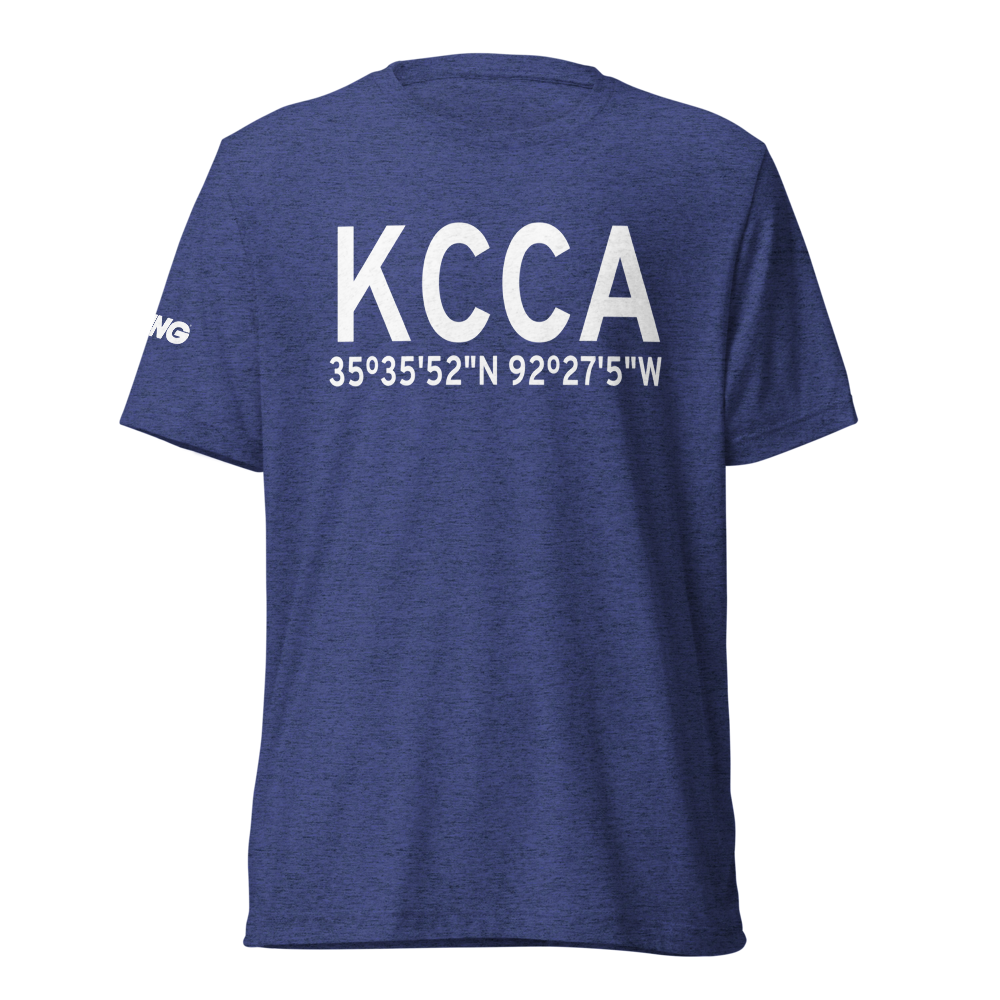 Clinton Municipal Airport (KCCA) ICAO Tri-blend T-Shirt 
