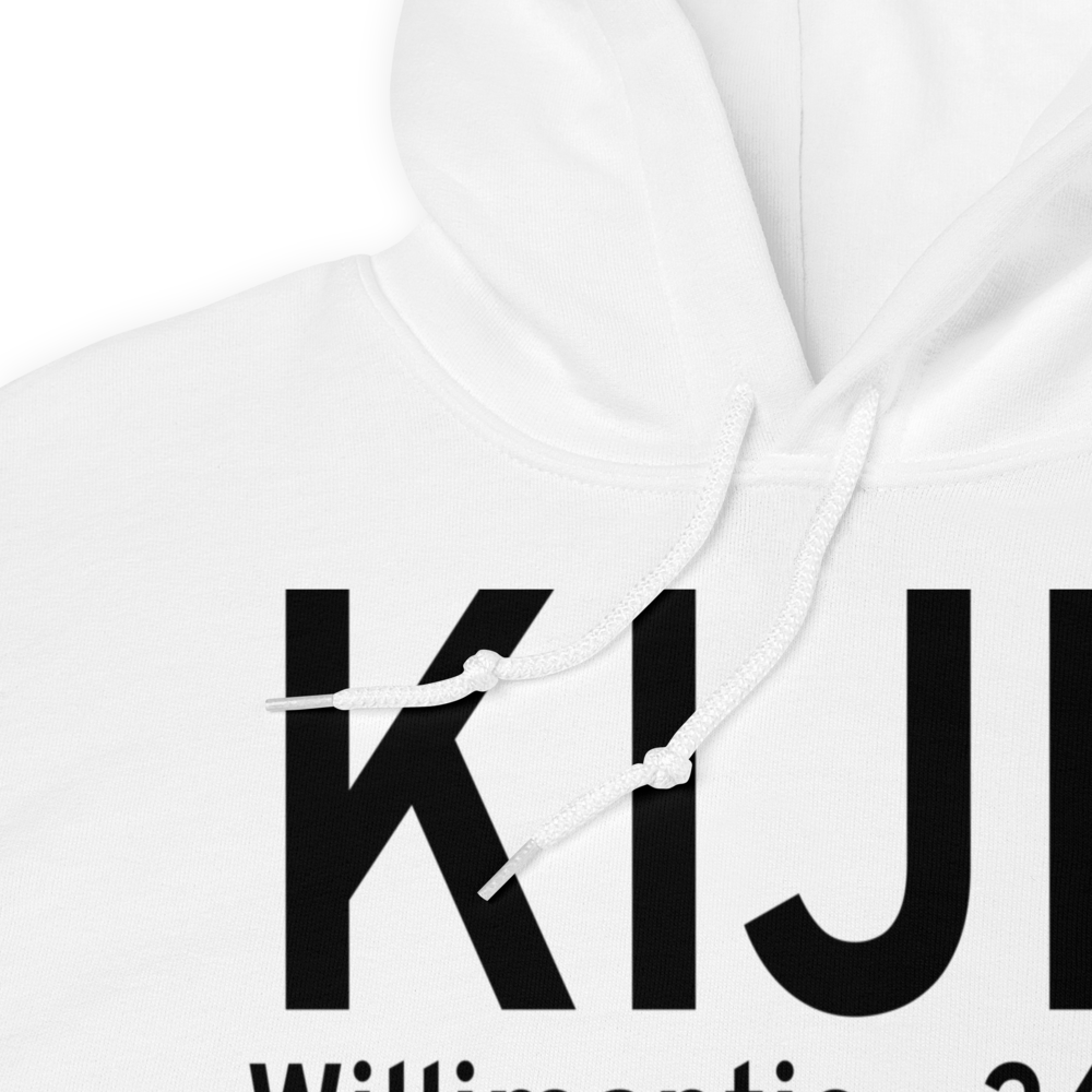 Windham Airport (KIJD) ICAO Hoodie Sweatshirt 