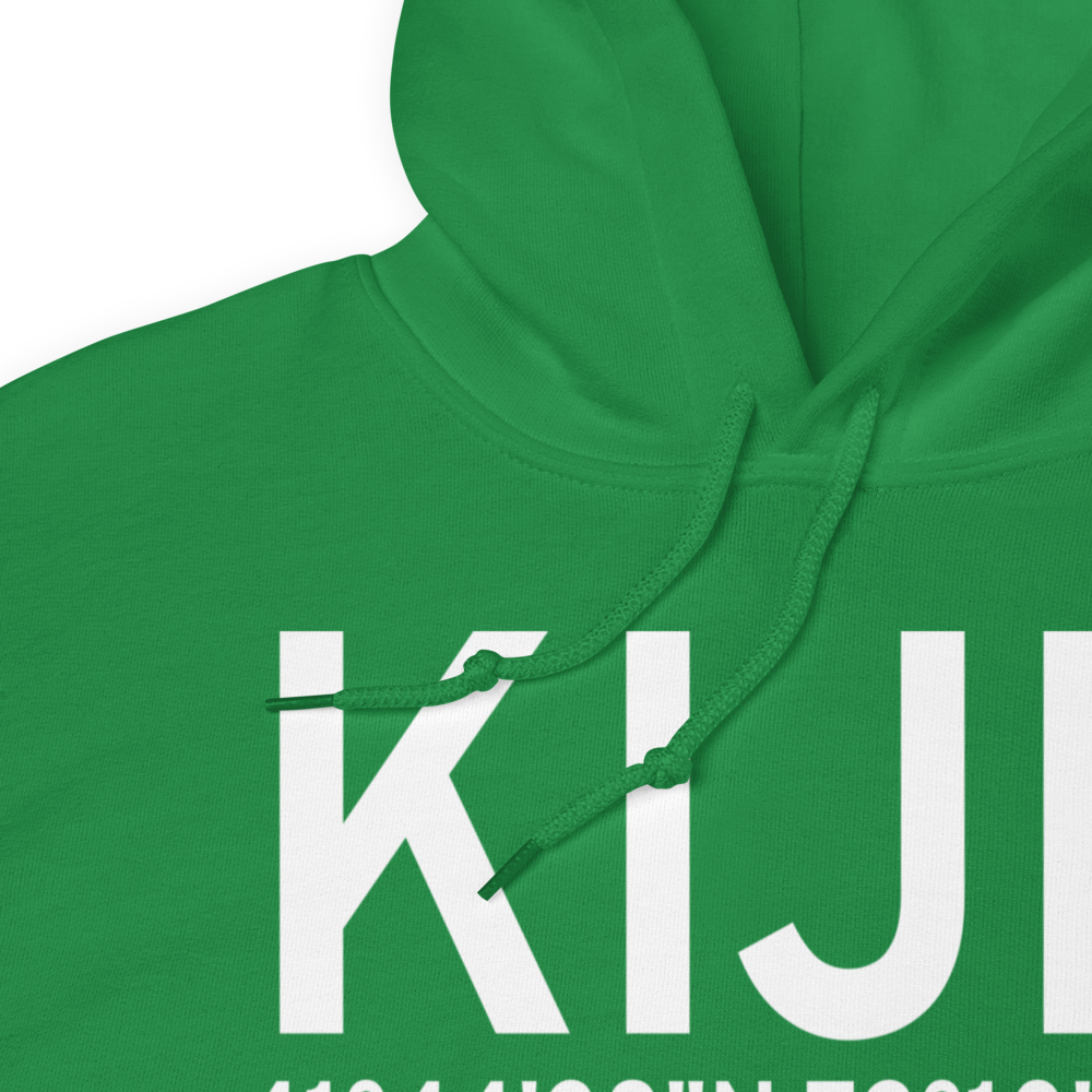 Windham Airport (KIJD) ICAO Hoodie Sweatshirt 