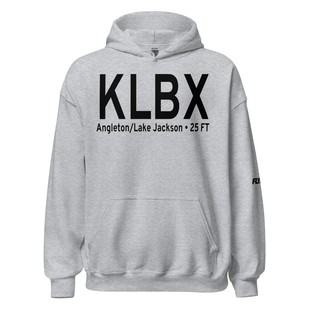 Texas Gulf Coast Regional Airport (KLBX) ICAO Hoodie Sweatshirt 