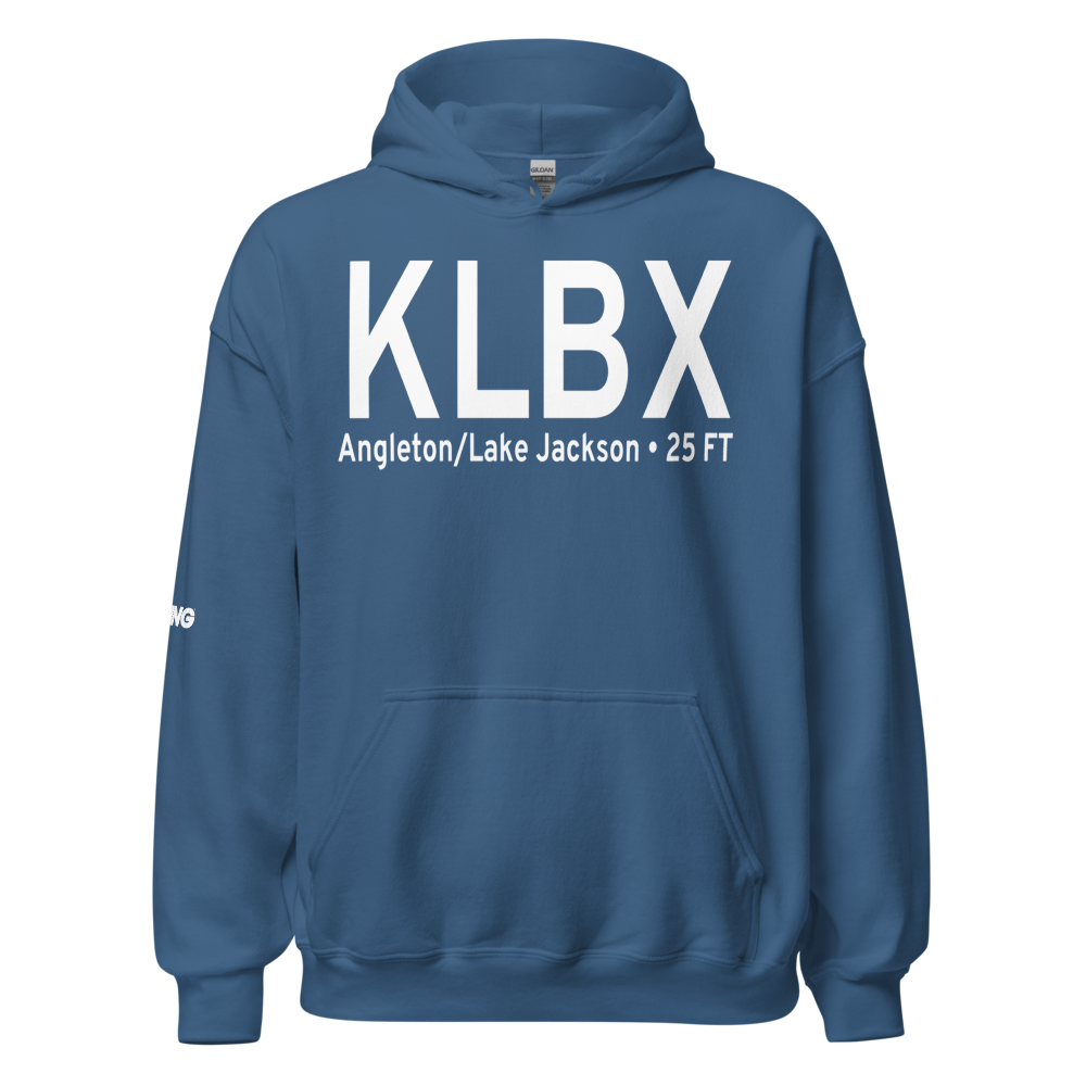 Texas Gulf Coast Regional Airport (KLBX) ICAO Hoodie Sweatshirt 