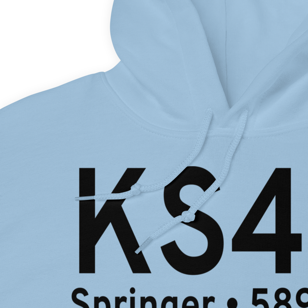 Springer Municipal Airport (KS42) ICAO Hoodie Sweatshirt 