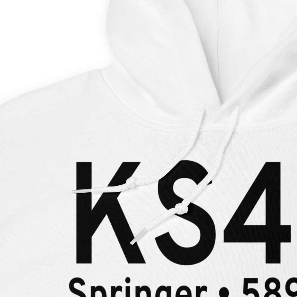 Springer Municipal Airport (KS42) ICAO Hoodie Sweatshirt 